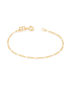 Pulseira folheada a ouro infantil - tam.14 5500351400