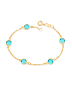 Pulseira folheada a ouro com cristais 5512811803