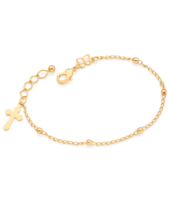 Pulseira cruz folheada a ouro - 5520351600