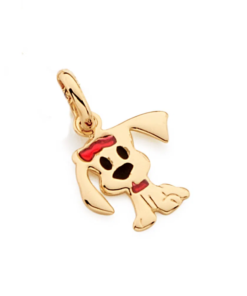 Pingente folheado a ouro cachorro - tam.único 5418000014