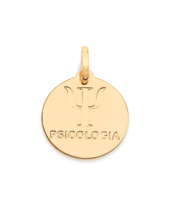 Medalha profissão psicologia folheada a ouro - tam.único 5422740000