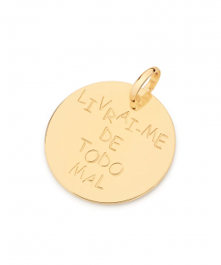 Medalha livrai-me de todo mal folheada a ouro - tam.único 5424560000