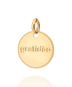 Medalha gratidão folheada a ouro - tam.único 5424730000