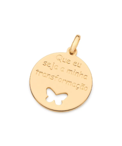 Medalha que eu seja a minha transformação folheada a ouro - tam.único 5426580000