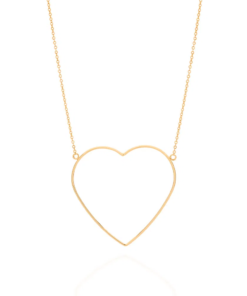 Maxi colar coração folheado a ouro - 5320695000