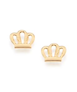 Brinco infantil coroa folheado a ouro - tam.único 5249480000