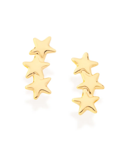 Brinco folheado a ouro com zircônias - tam.único 5227310006