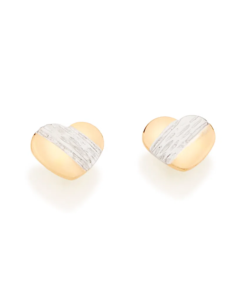 Brinco folheado a ouro com aplicação de rhodium - tam.único 5202400000