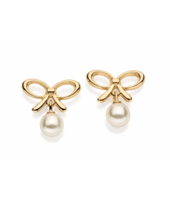 Brinco folheado a ouro com pérolas sintéticas - tam.único 5239490026