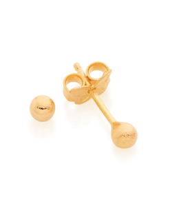 Brinco infantil folheado a ouro bola - tam.único 5260320000