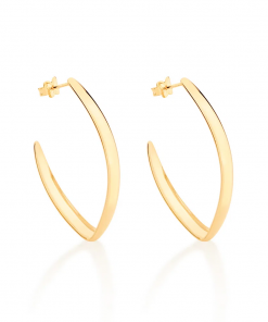 Brinco meia argola folheado a ouro - tam.único 5267570000