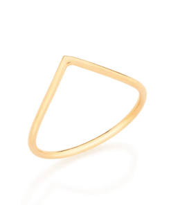 Anel skinny ring folheado a ouro