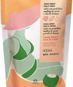 Hidratante Corporal Tododia Natura Manga E Água Coco Refil Tipo De Embalagem Sachês Monodoses Fragrância Manga Rosa E Agua De Coco